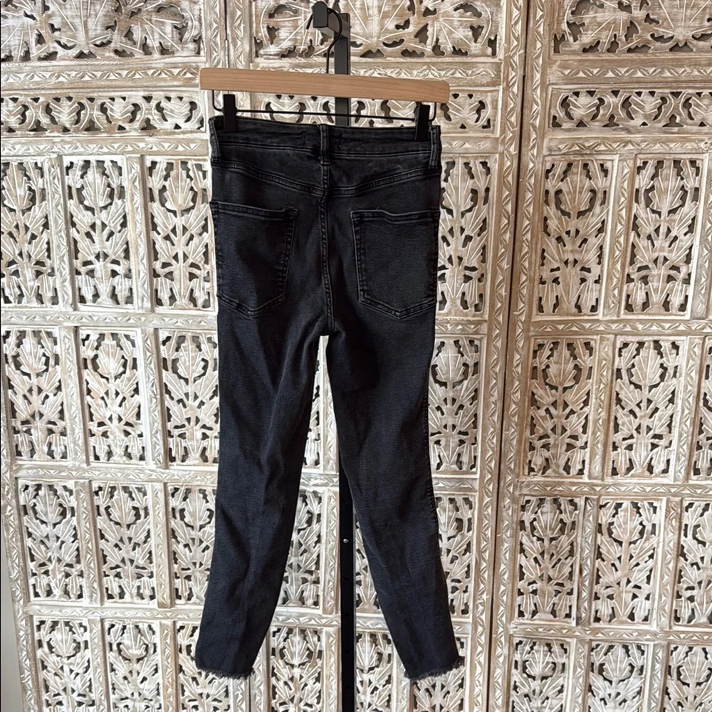 Free People Black Skinny Jeans Stretchy Denim - Picture 2 of 5